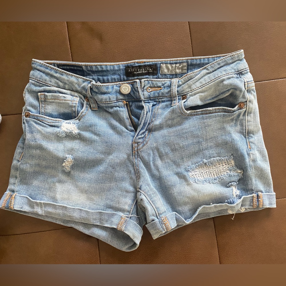 Aeropostale Midi Jean Shorts